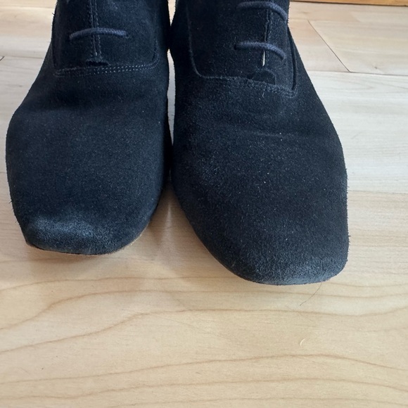 Rouje Black Suede Lace-Up / Zip Boots 41 - Picture 3 of 8